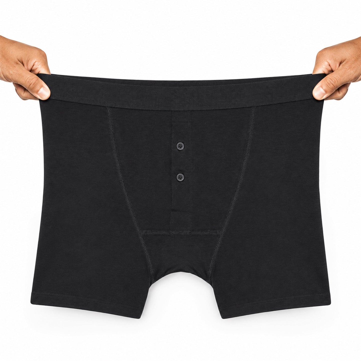 Sock Stack Men's Cotton Button Fly Boxer Shorts Pack Of 5 Breathable Stretch Gym Sports