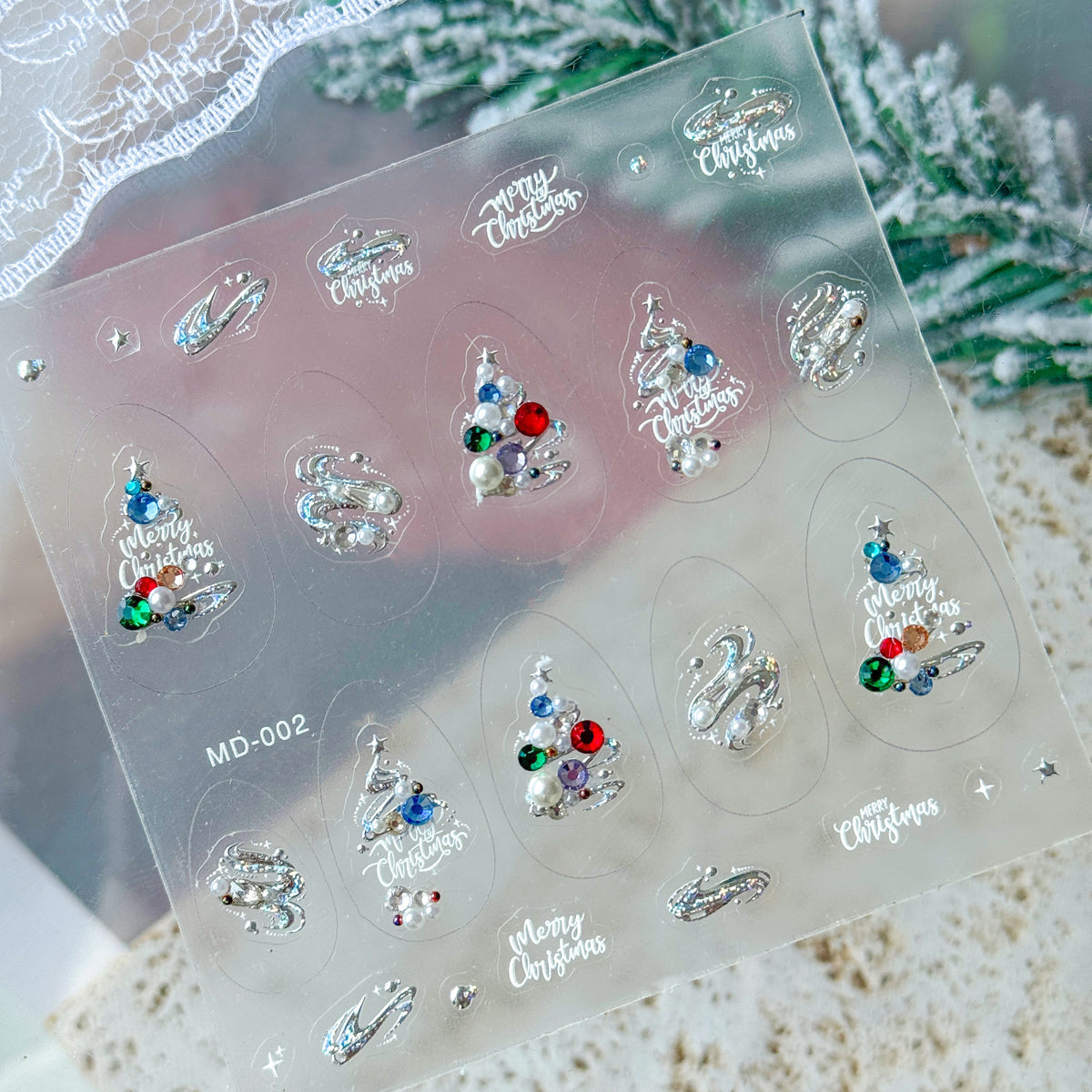 Hello Claws | Merry Christmas Tree Nail Deco Sticker