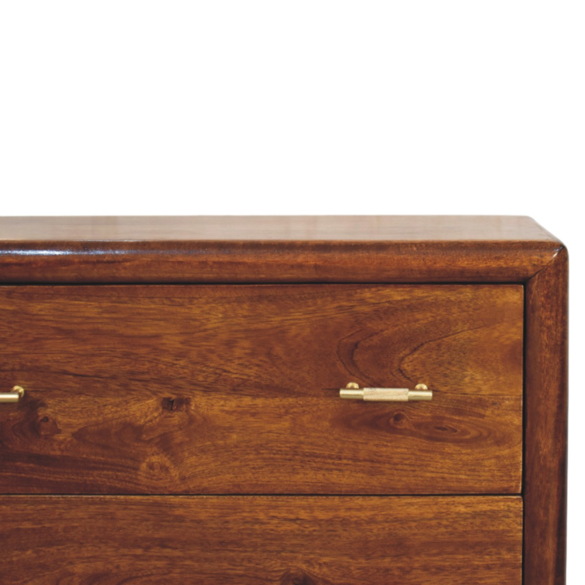 Artisan Furniture Solid Wood Regency 3-Drawer Chest, Dark Brown
