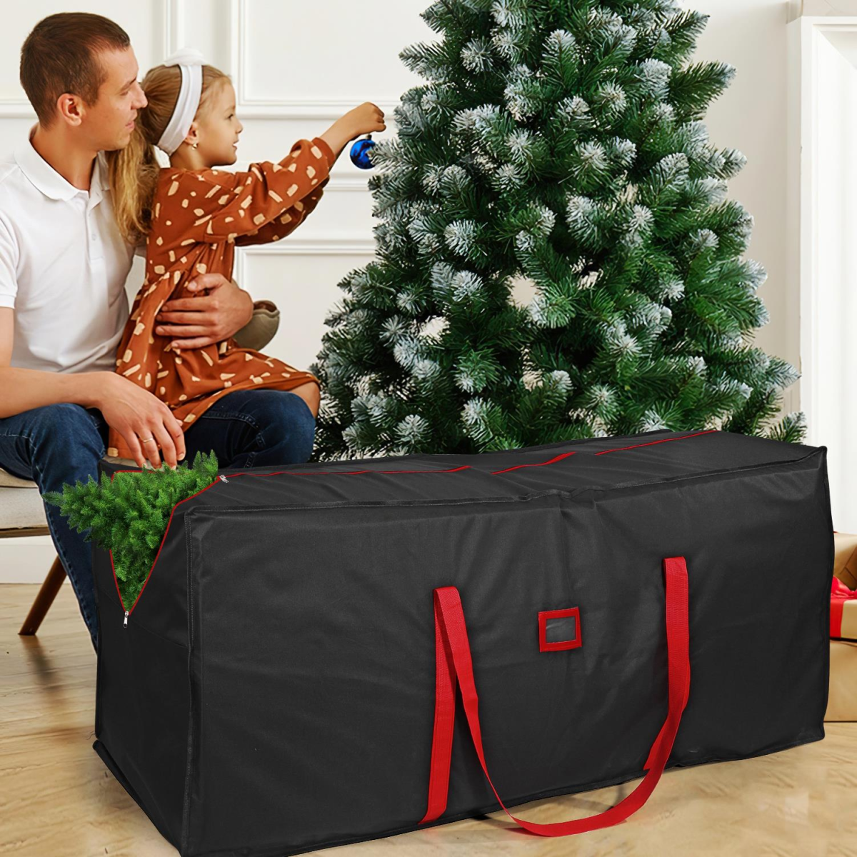 VINSANI BLACK XMAS TREE STORAGE BAG 1010451