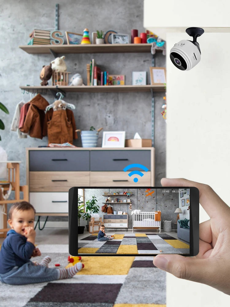 Voice Video Recorder HD 1080p Security Monitoring Camera Night Vision USB Rechargeable Remote Viewing Strong Magnetic Smart Home