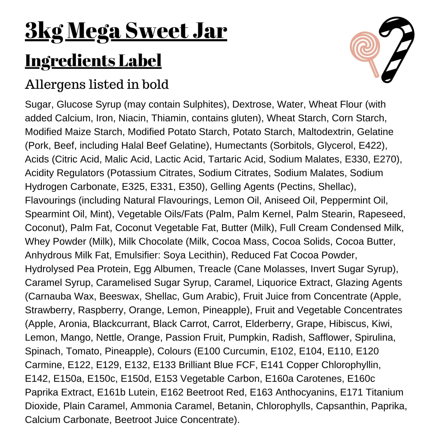 3.5kg Mega Sweet Jar