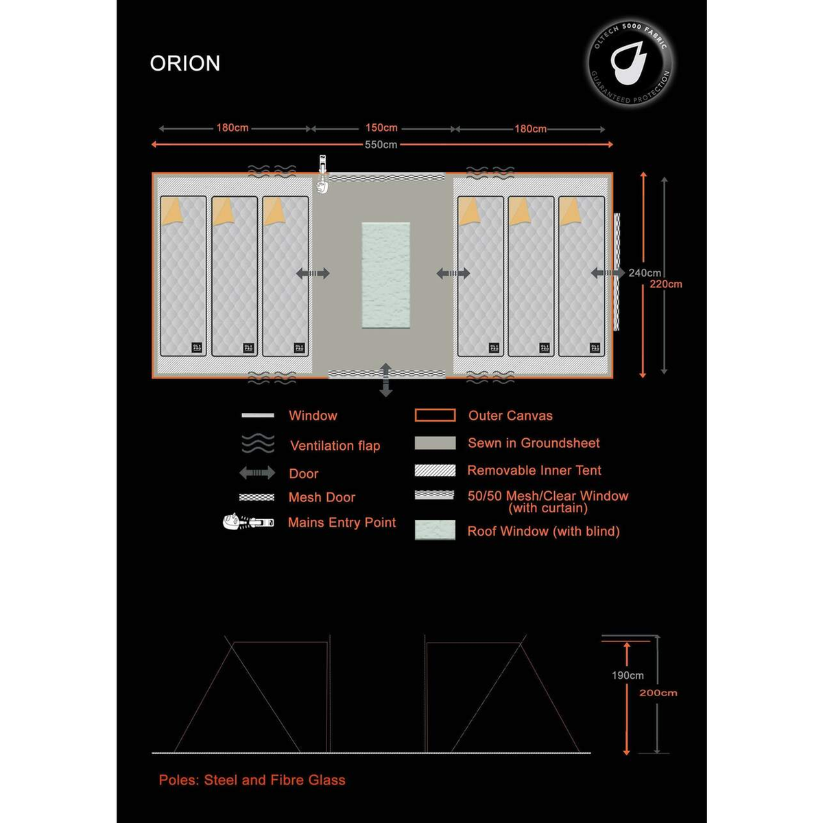 Orion - 6 Person Tent