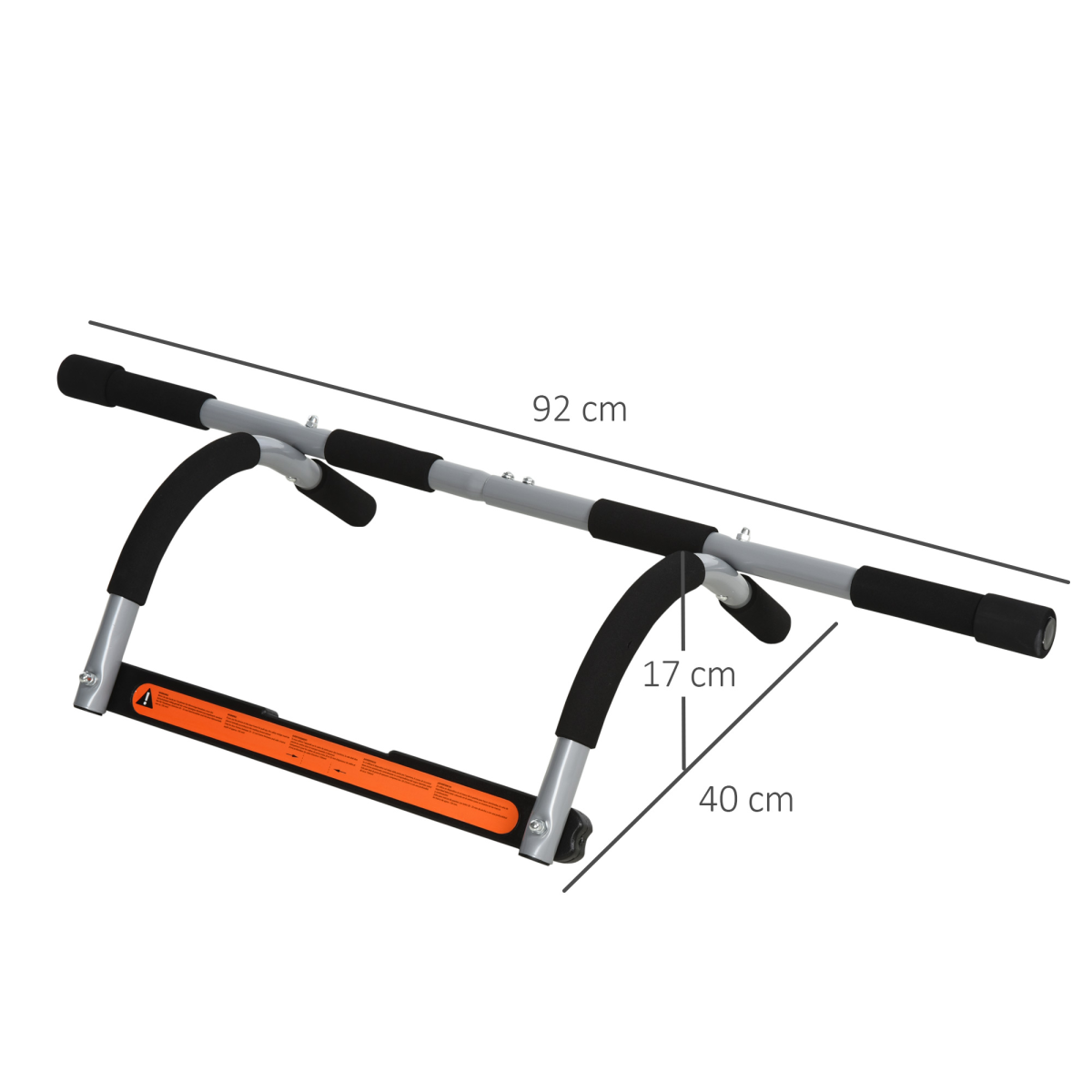 HOMCOM Indoor Fitness Door Horizontal Bar Pull-ups Home Gym Upper Body Workout