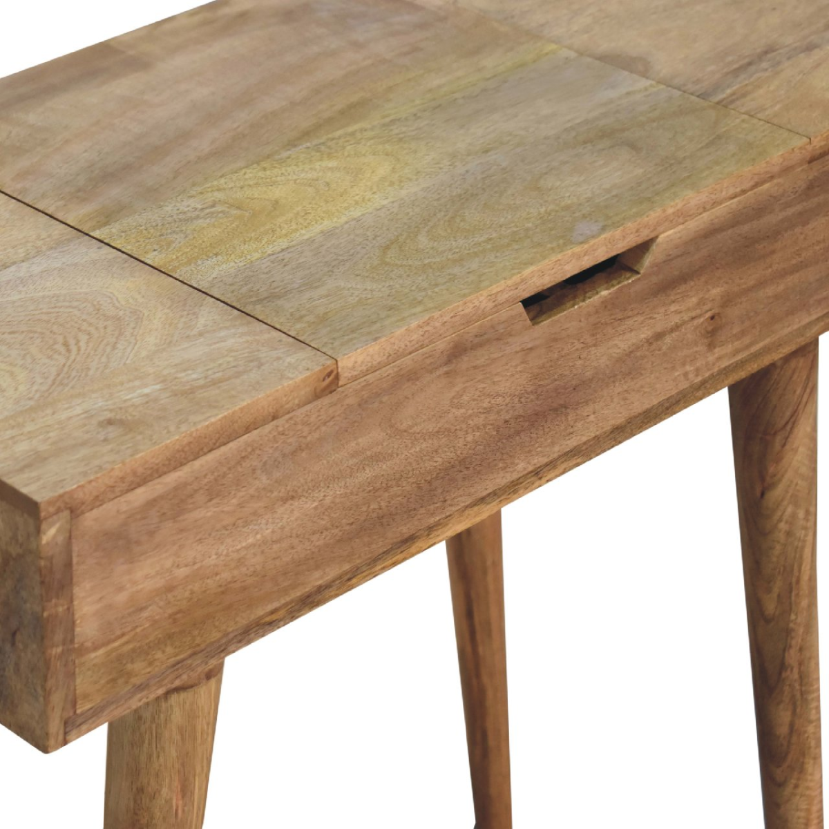 Artisan Furniture Solid Wood Mini Oak-ish Dressing Table, 4 Storage 
78x70x35 cm