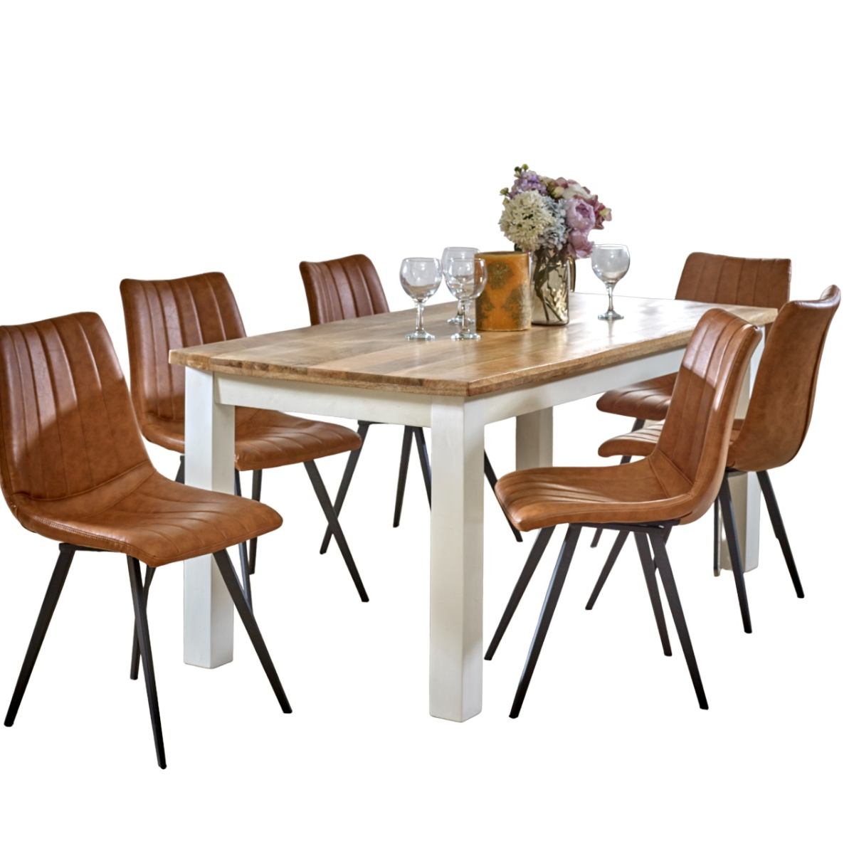 Alfie Dining Table 170Cm Solid Mango Wood