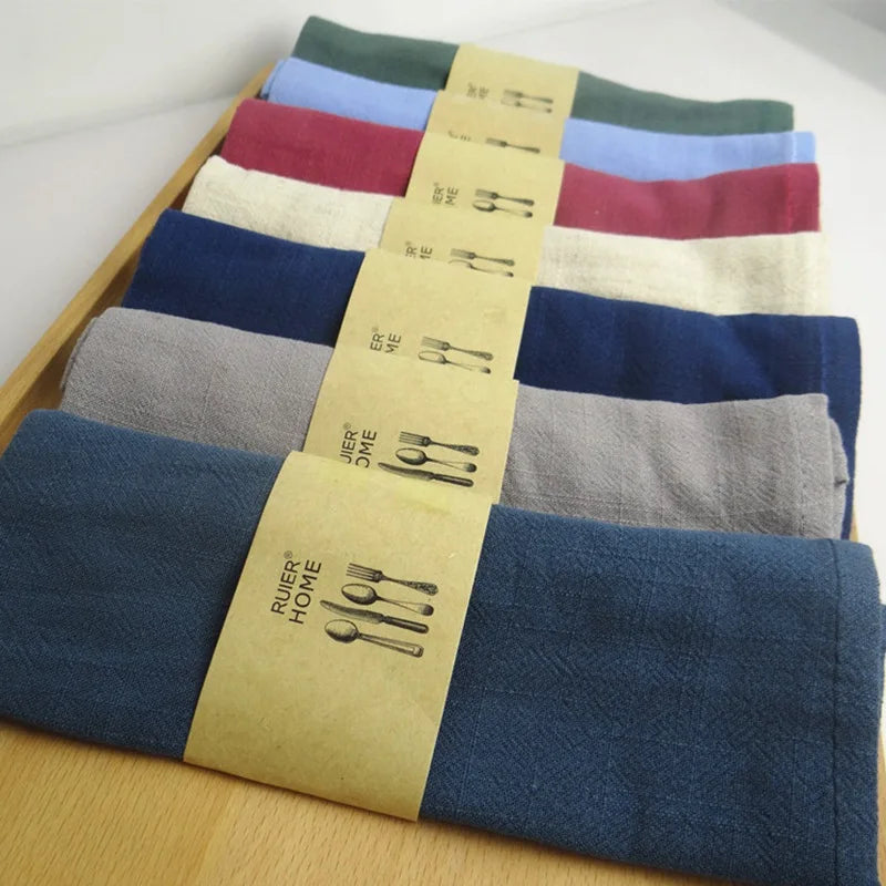 Quality Cotton Table Cloth - Soft & Multifunctional - Home Decor 40x30cm