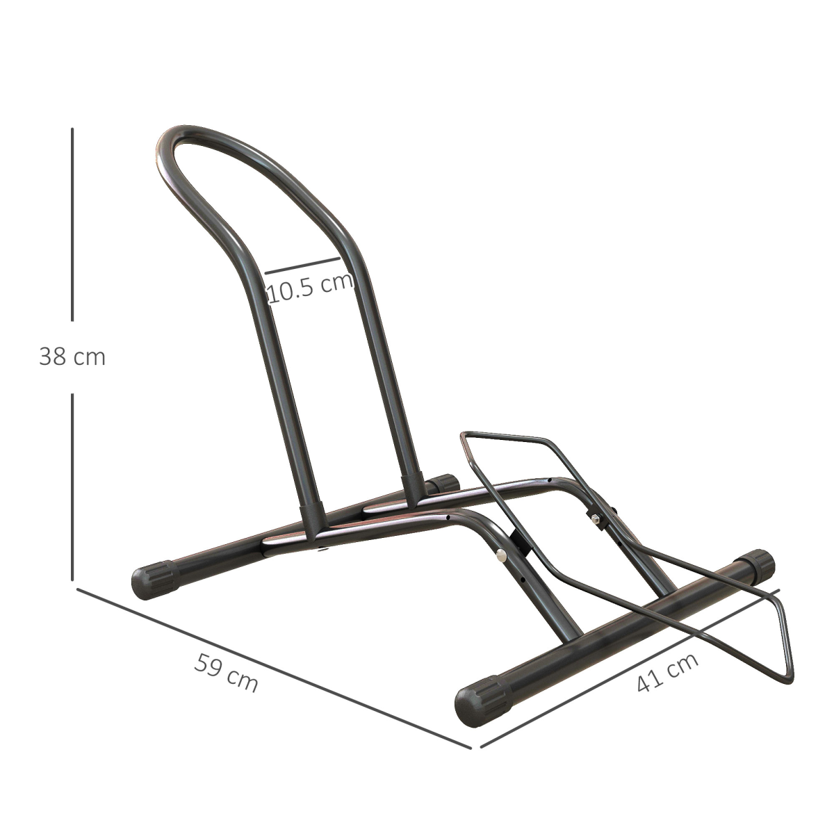 SPORTNOW Bike Stand Bicycle Storage Rack for Indoor Garages Flat Use