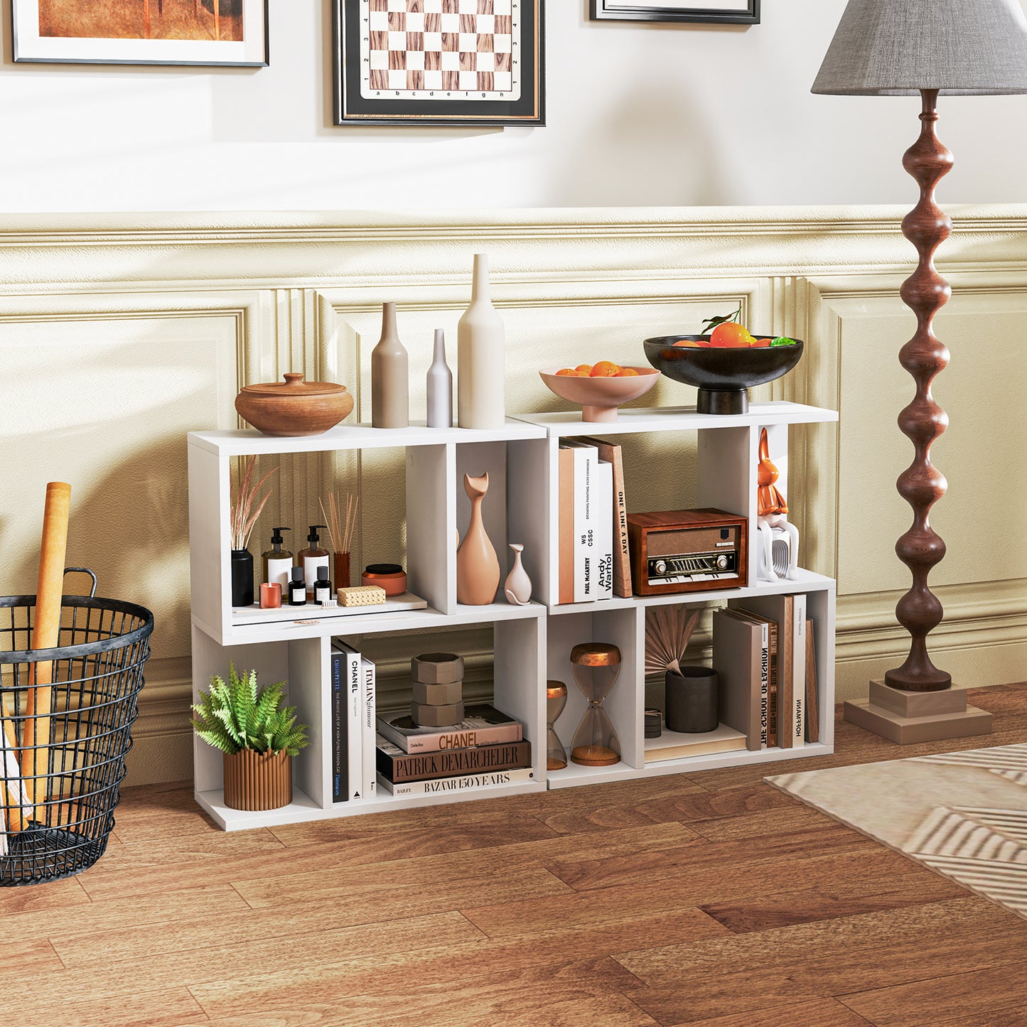 3-Tier Freestanding Bookshelf for Home Office-Black