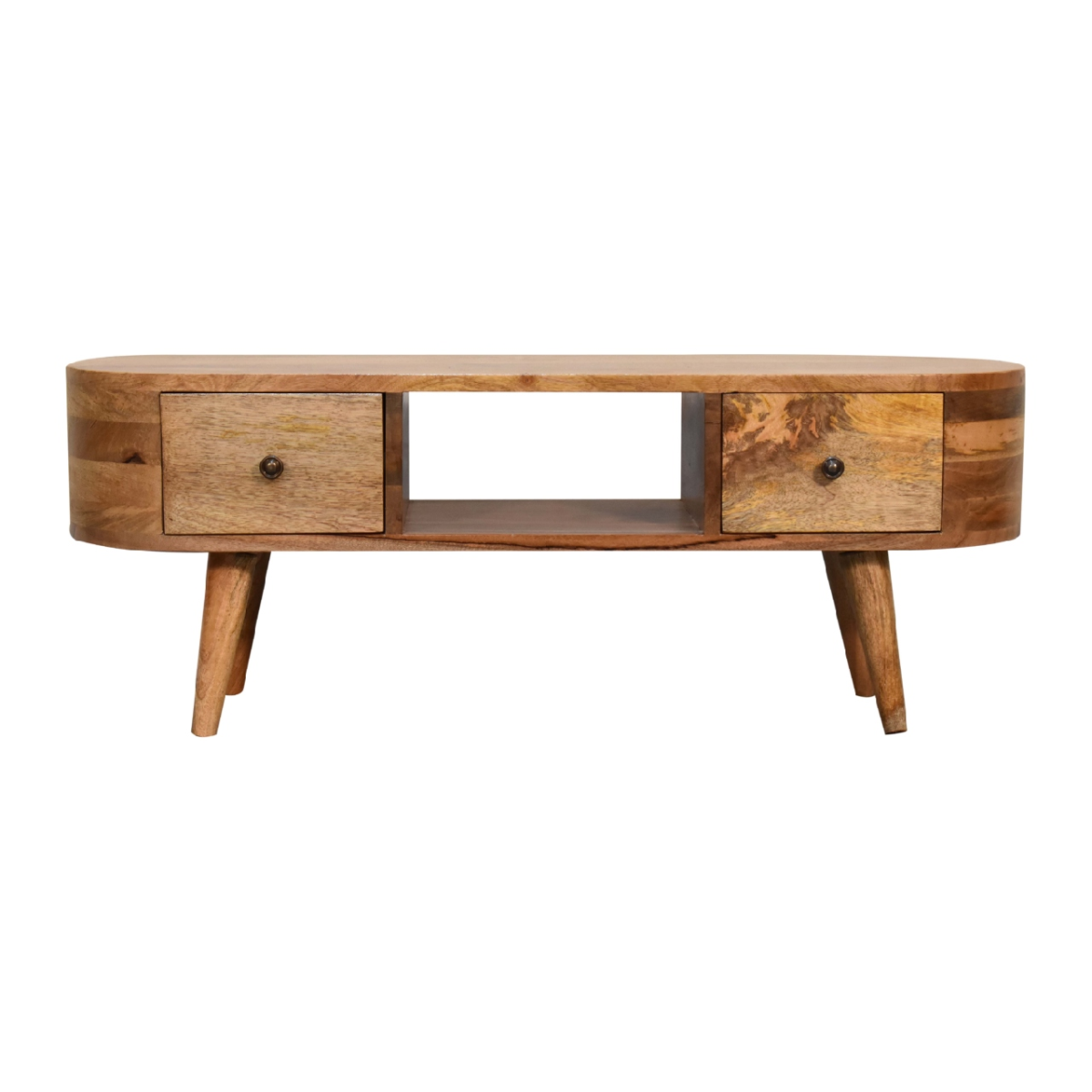 Artisan Furniture Solid Wood Mini Rounded Entertainment Unit
