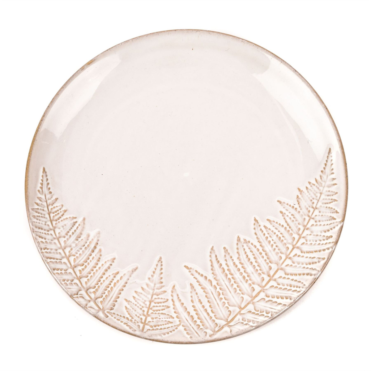 Hestia Set of Debossed Fern Plates 23cm