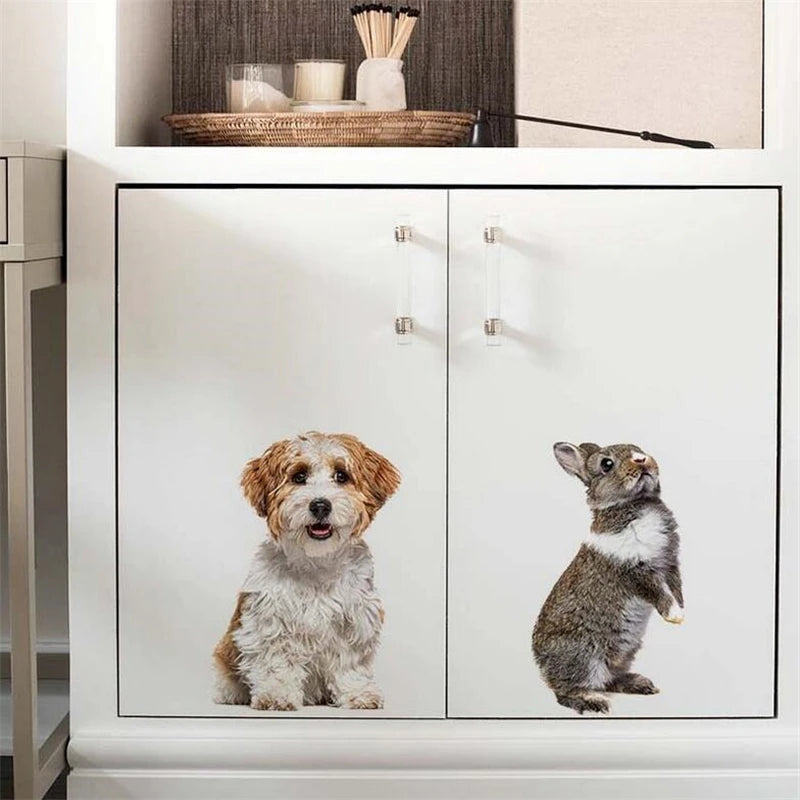 MINISO Cute Animal Wall Stickers - Waterproof Decor for Home & Office