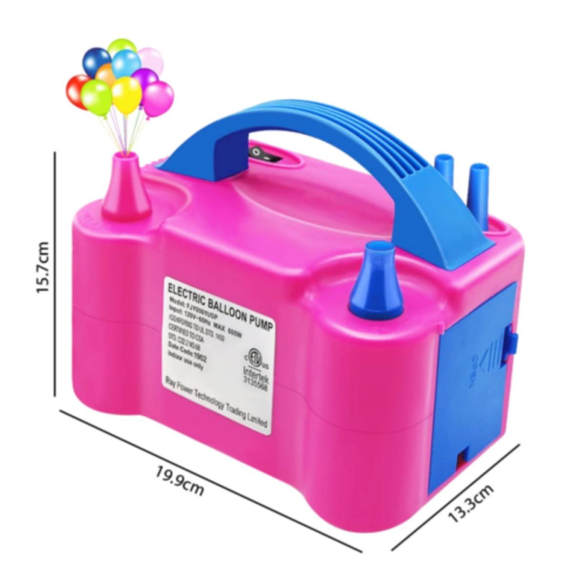 13000pa Electric Balloon Inflator Pump With Dual Nozzle Party Air Blower Xmas UK