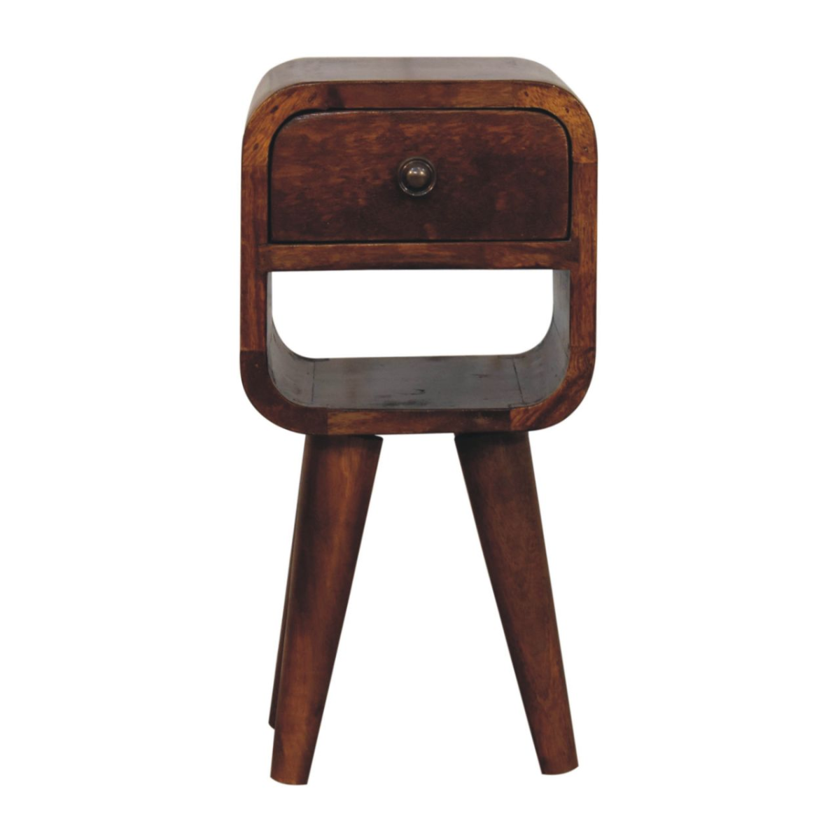 Artisan Furniture Solid Wood Extra Mini Chestnut Curve Lower Bedside