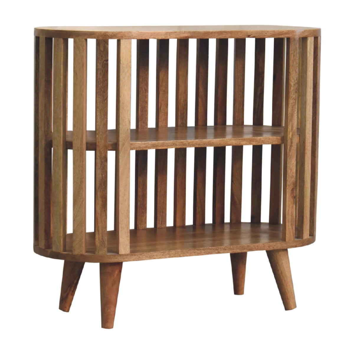 Artisan Furniture Solid Wood Ariella Cabinet, Light Brown, 2 Shelves