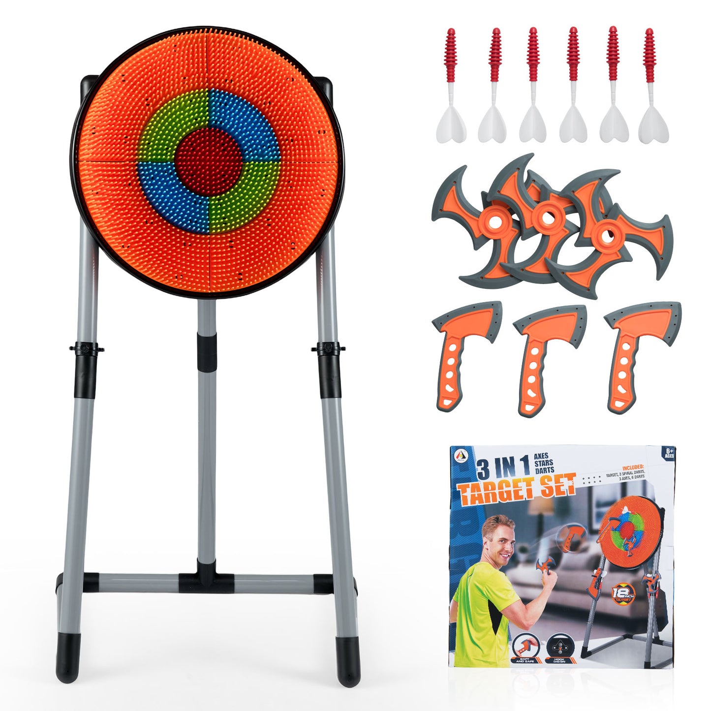 3 in 1 Throwing Target Set Activity Carnival Games for Kids