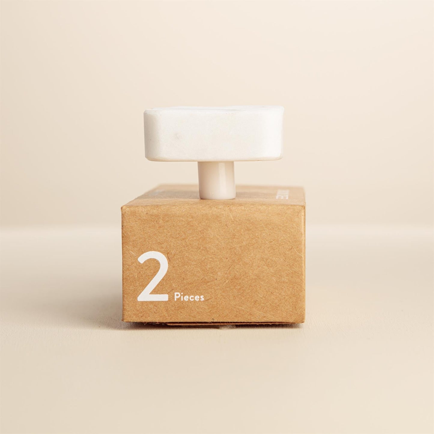 Eesha White Marble Rectangle Drawer Knobs