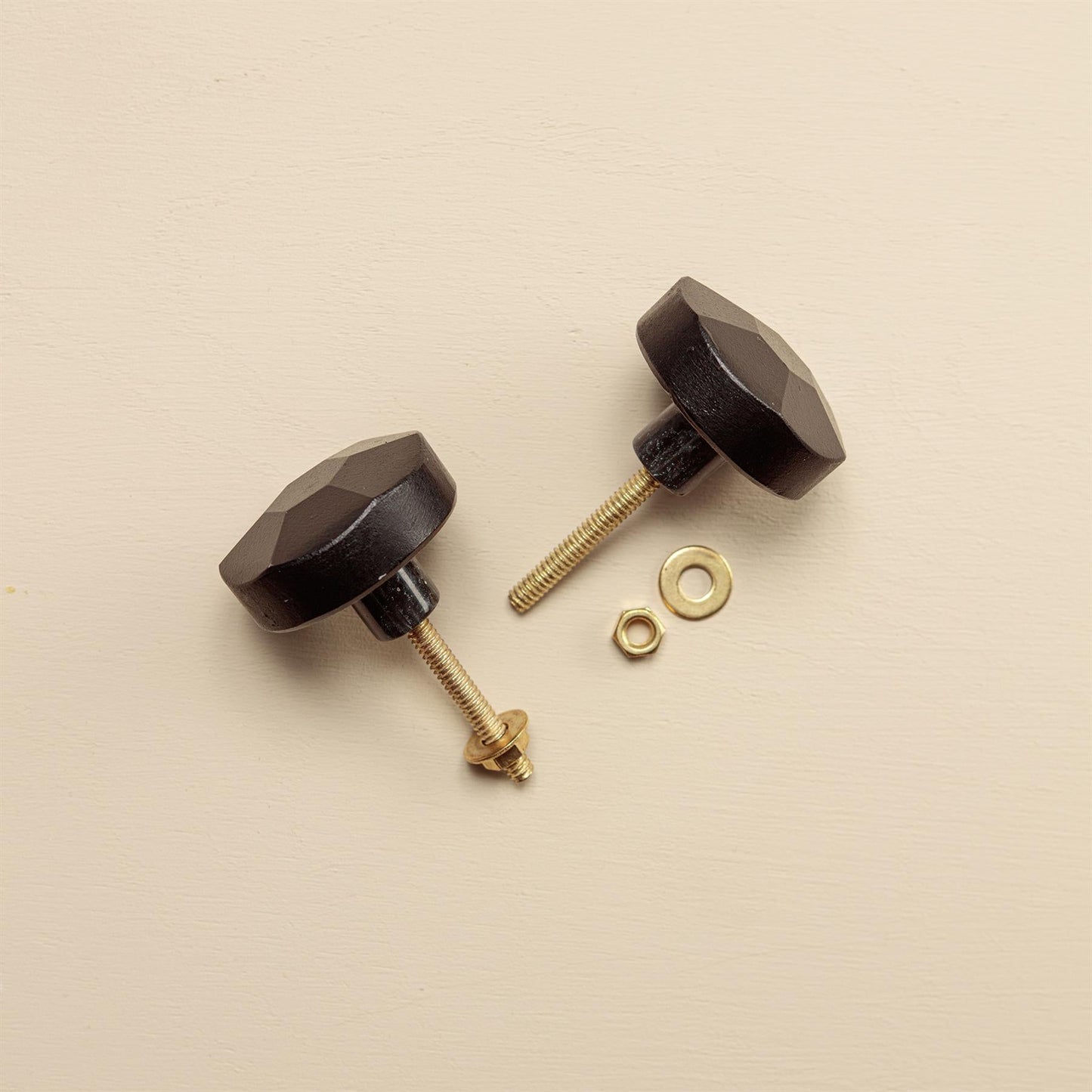 Uma Black Stone Drawer Knobs