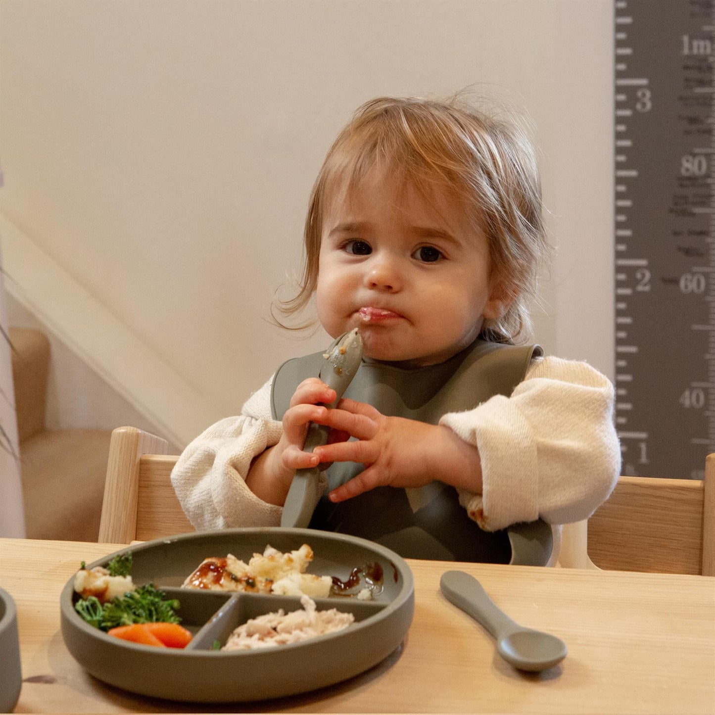 Silicone Divided Baby Suction Plate