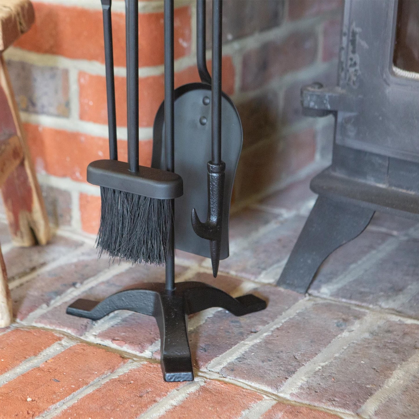5pc Black 'Slindon' Fireside Companion Set