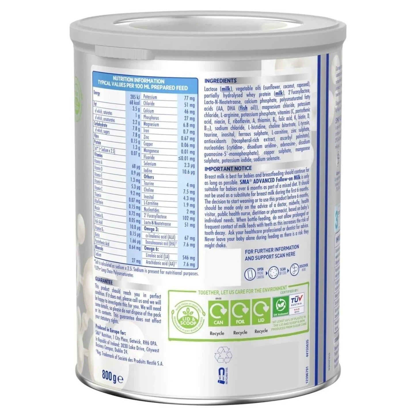 SMA Advanced 2 Follow On Milk Formula 6+ months 800g
