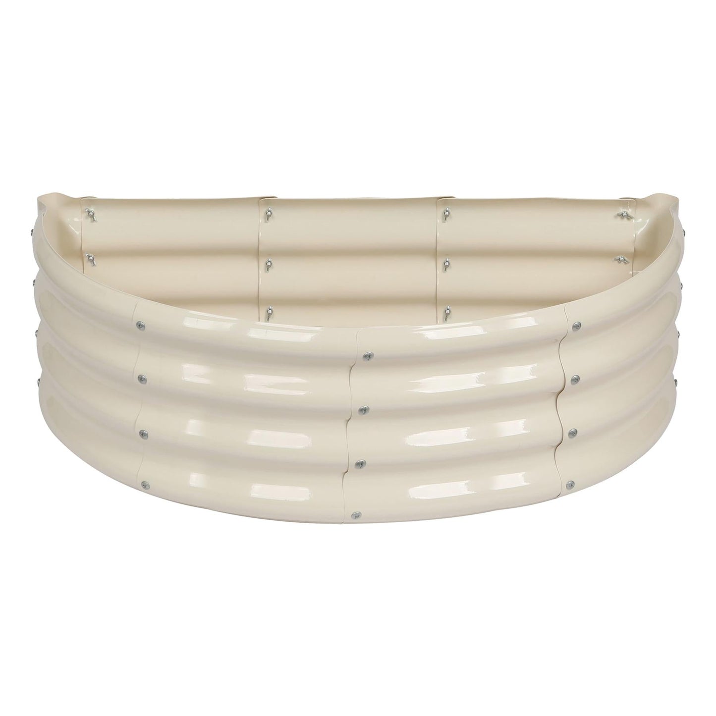 90cm x 45cm Semicircular Galvanised Steel Raised Garden Bed