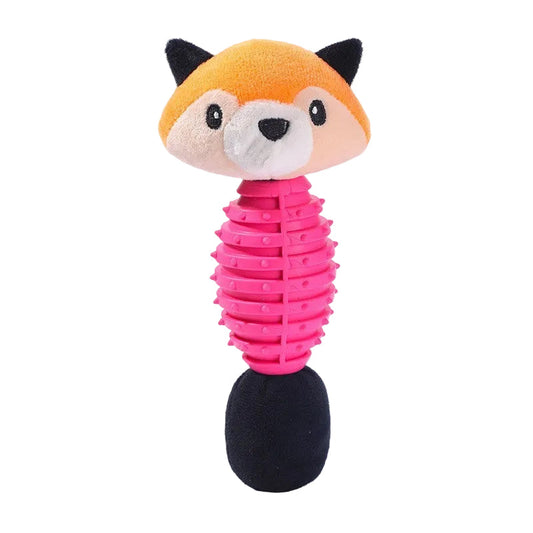 Plush Animal Pet Toy | Interactive TPR & Plush Toy for Dogs & Cats