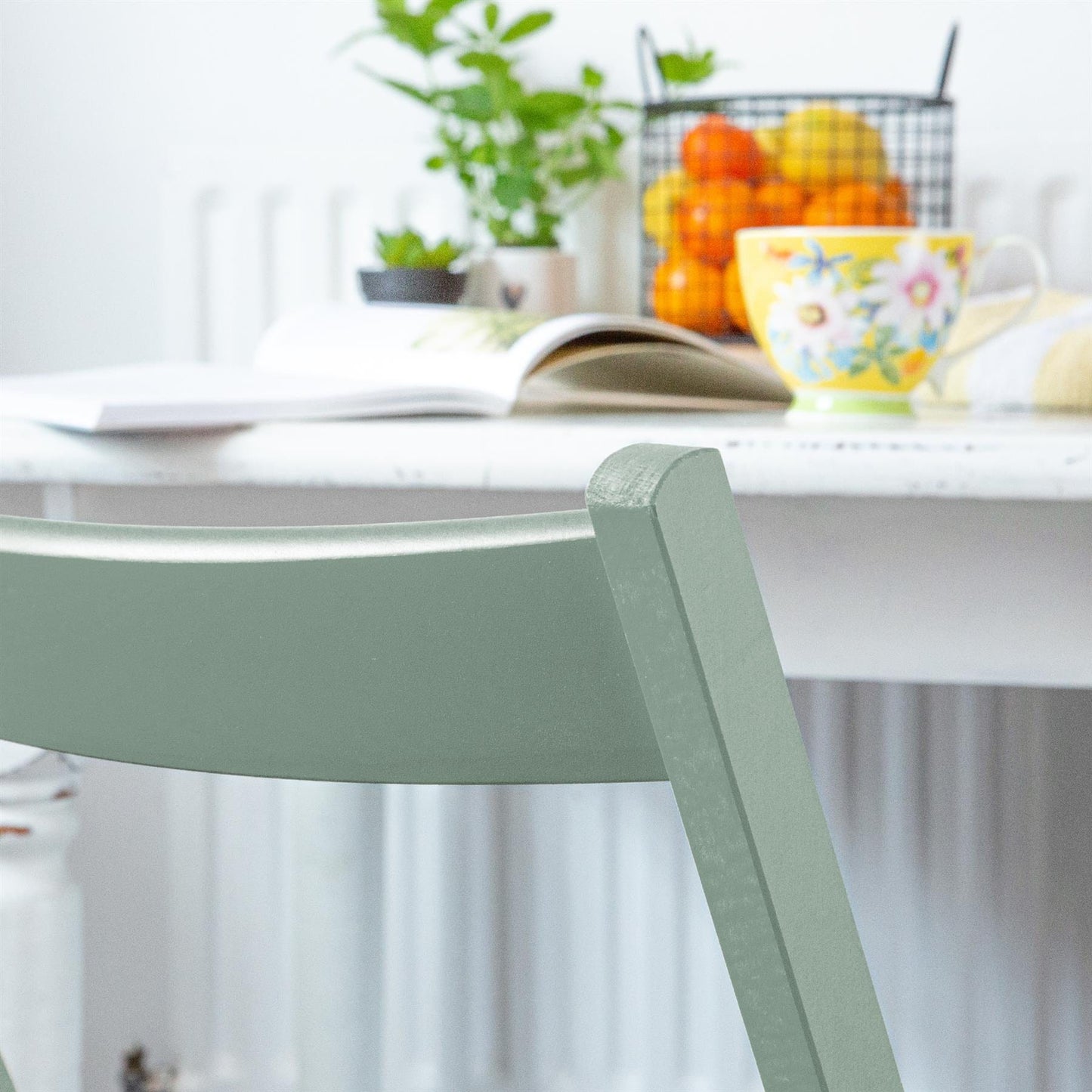 Sage Green Beech Wood Folding Chair