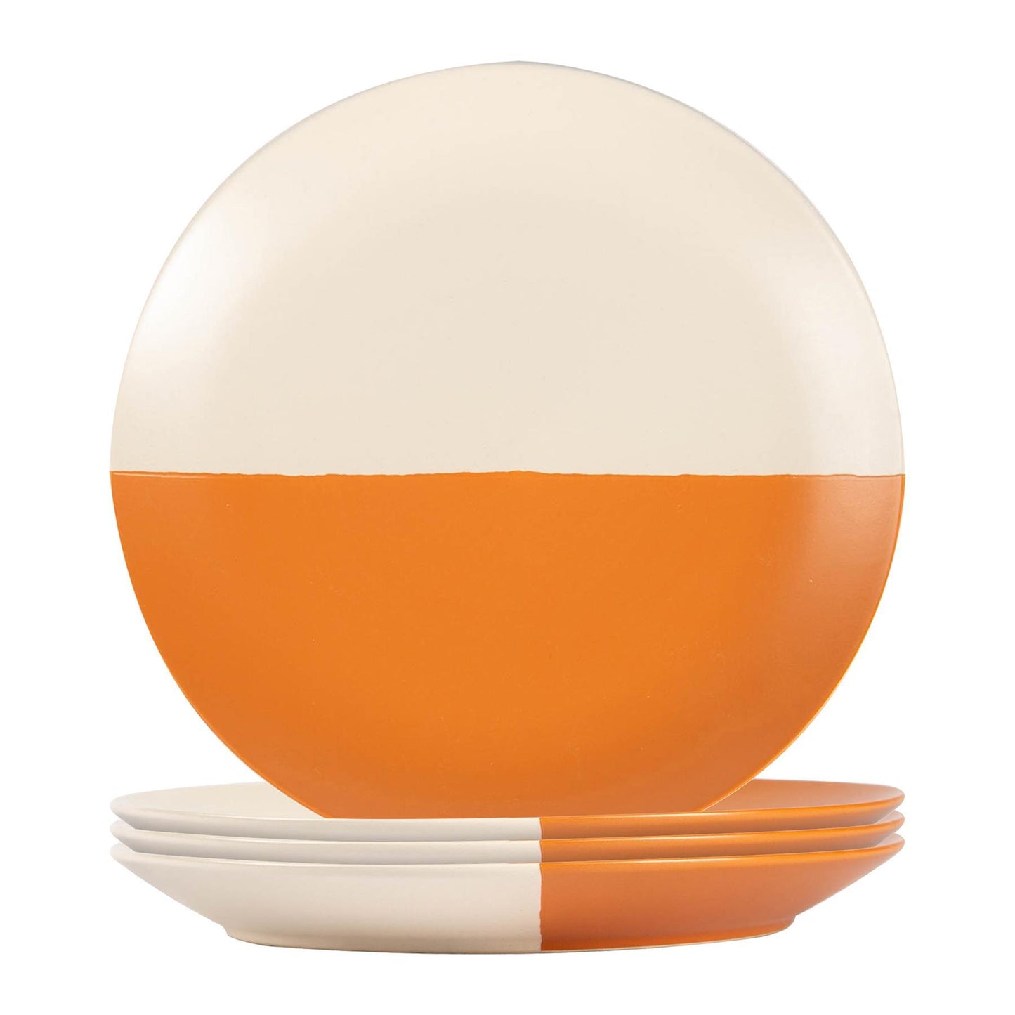 20.5cm Stoneware Colour Block Side Plates - Pack of Four