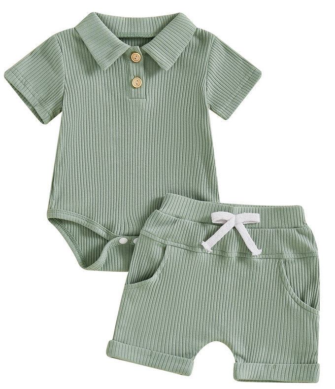 Boys' Short Sleeved Kazakhstan Suit