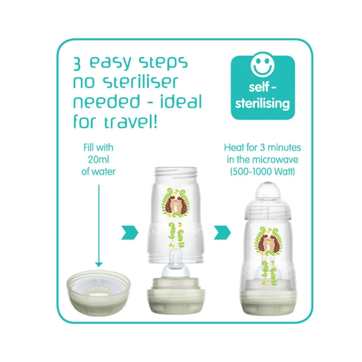 MAM Easy Start Anti-Colic Bottle Unisex 160ml Pack of 3