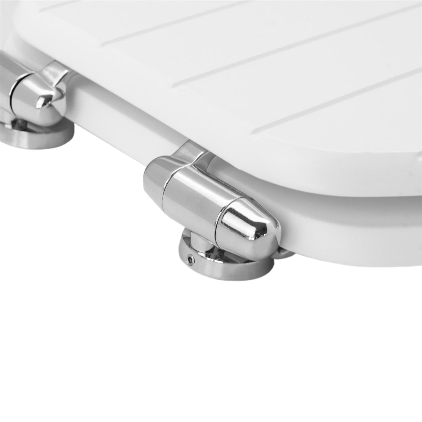 White Soft Close Tongue & Groove Toilet Seat