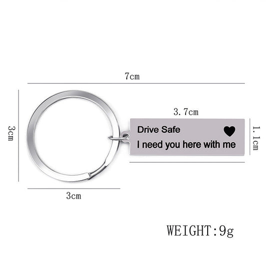 Valentine's Day Gift I May Not Be Your Firat Date Stainless Steel Key Ring