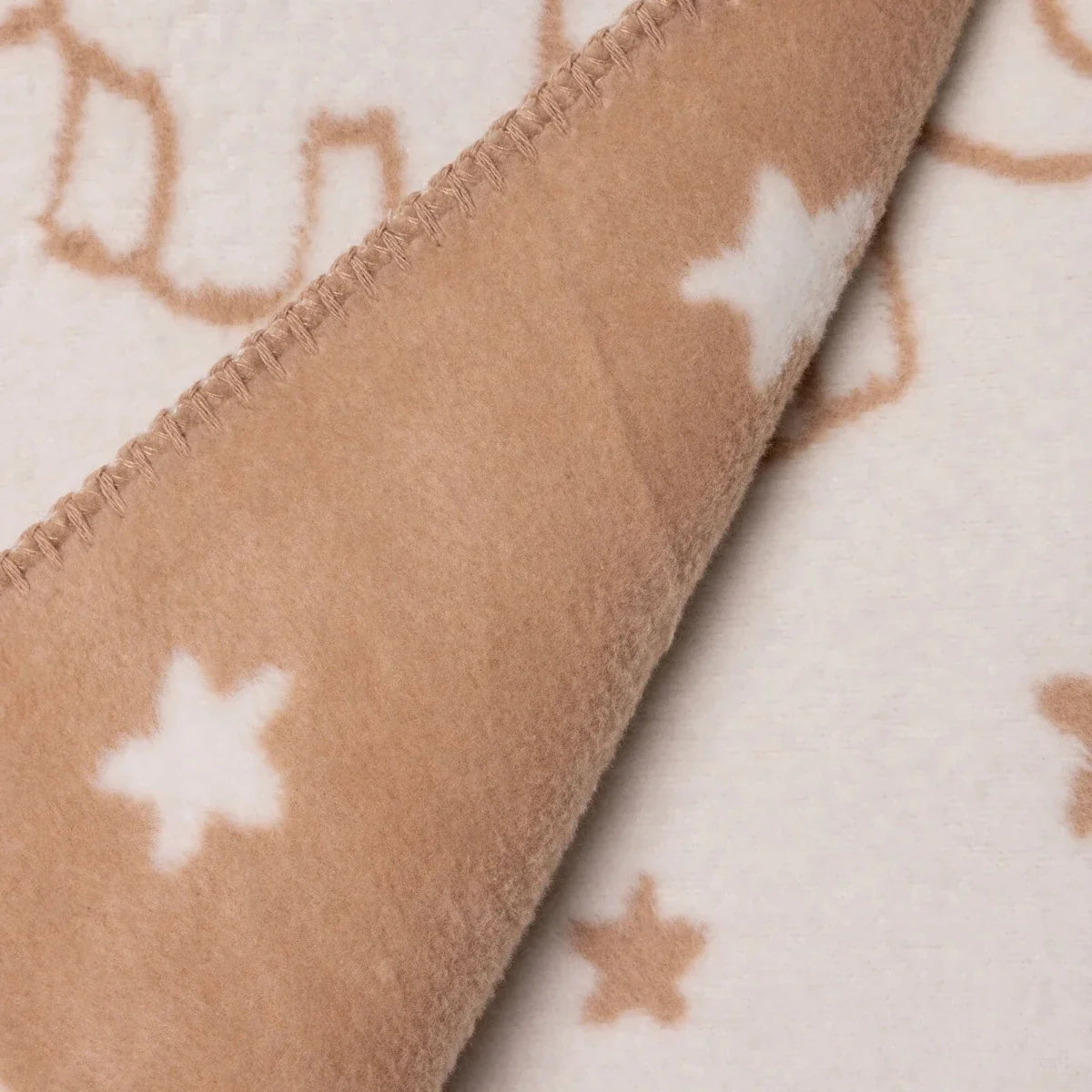 Little Dreams Unisex Blanket Animal Print - Light Brown