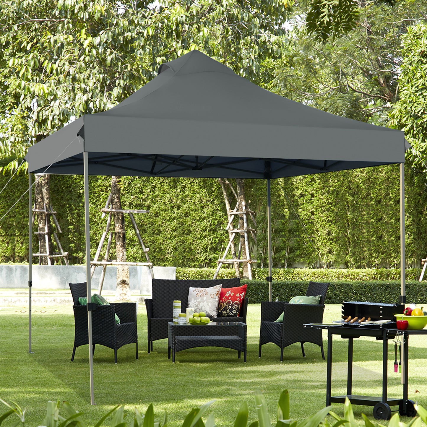 3m x 3m Pop Up Canopy Tent Commercial Instant Shelter-Blue