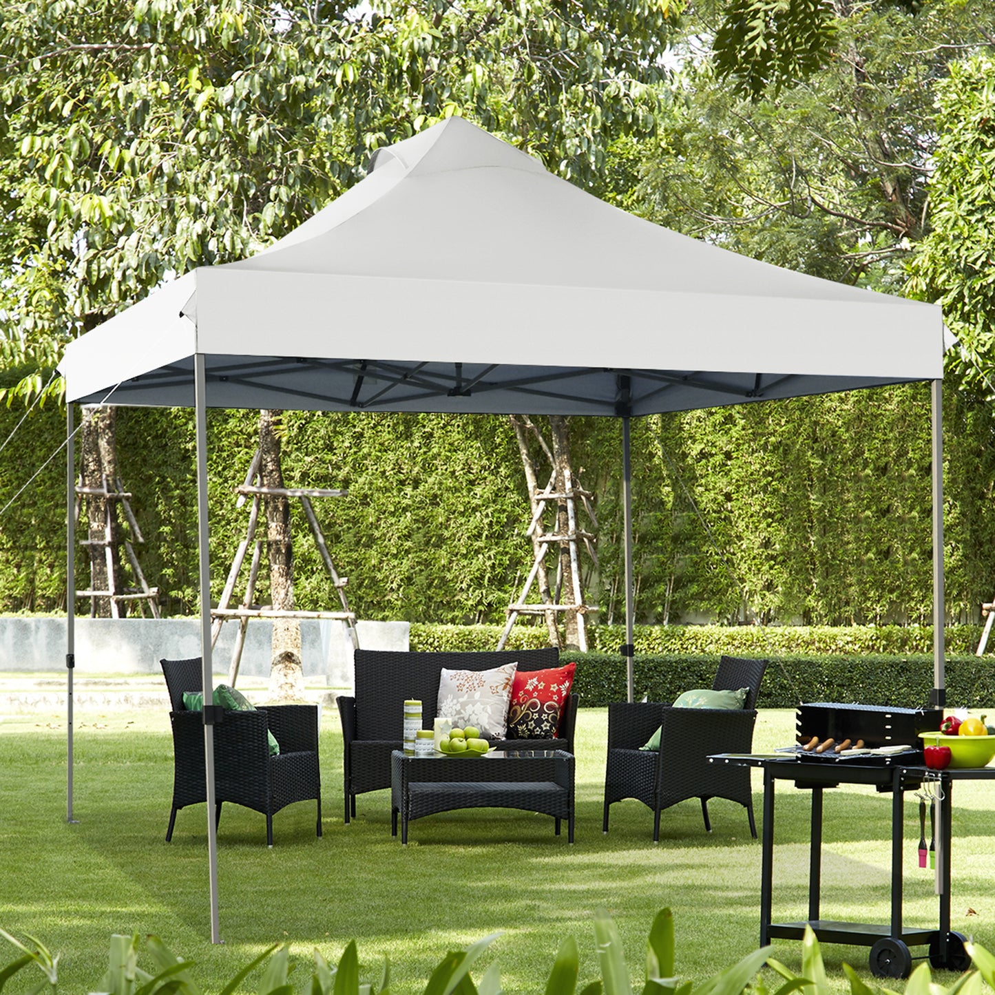 3m x 3m Pop Up Canopy Tent Commercial Instant Shelter-Blue