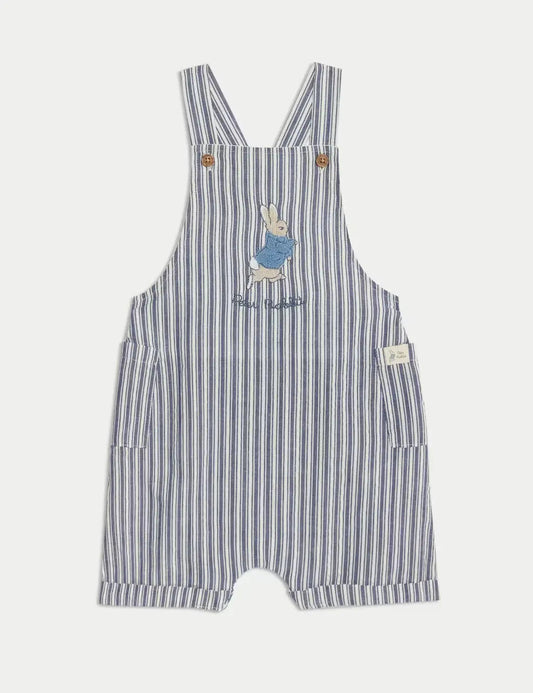 3pc Pure Cotton Peter Rabbit™ Striped Outfit (0-3 Yrs)