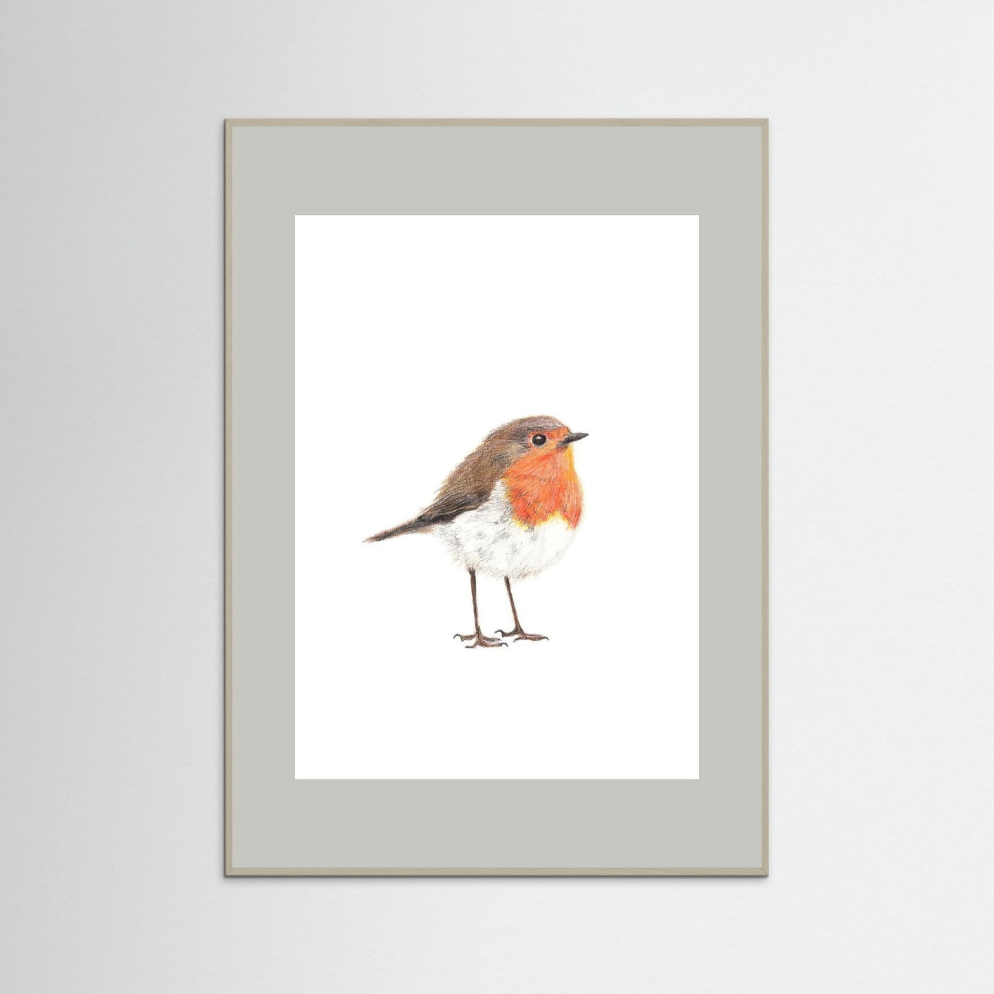 Robin Woodland Art Print