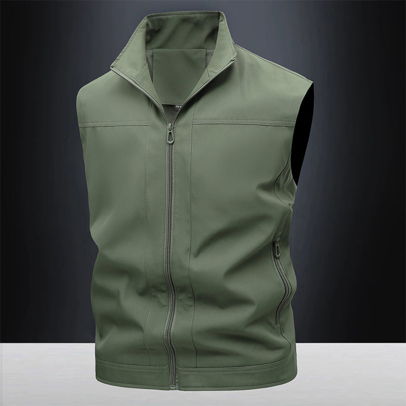 Workwear Stand-up Collar Breathable Quick-drying Horse Men's Casual