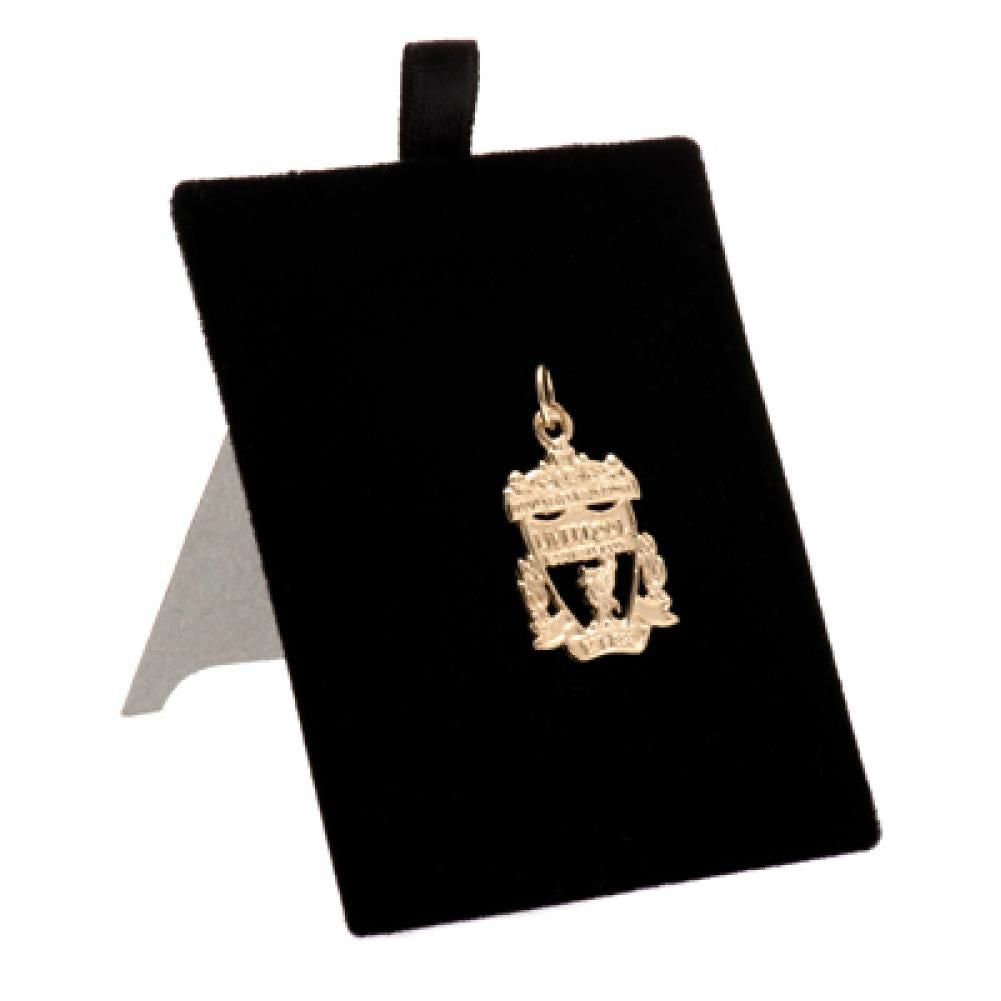 Liverpool FC Medium 9ct Gold Pendant Crest