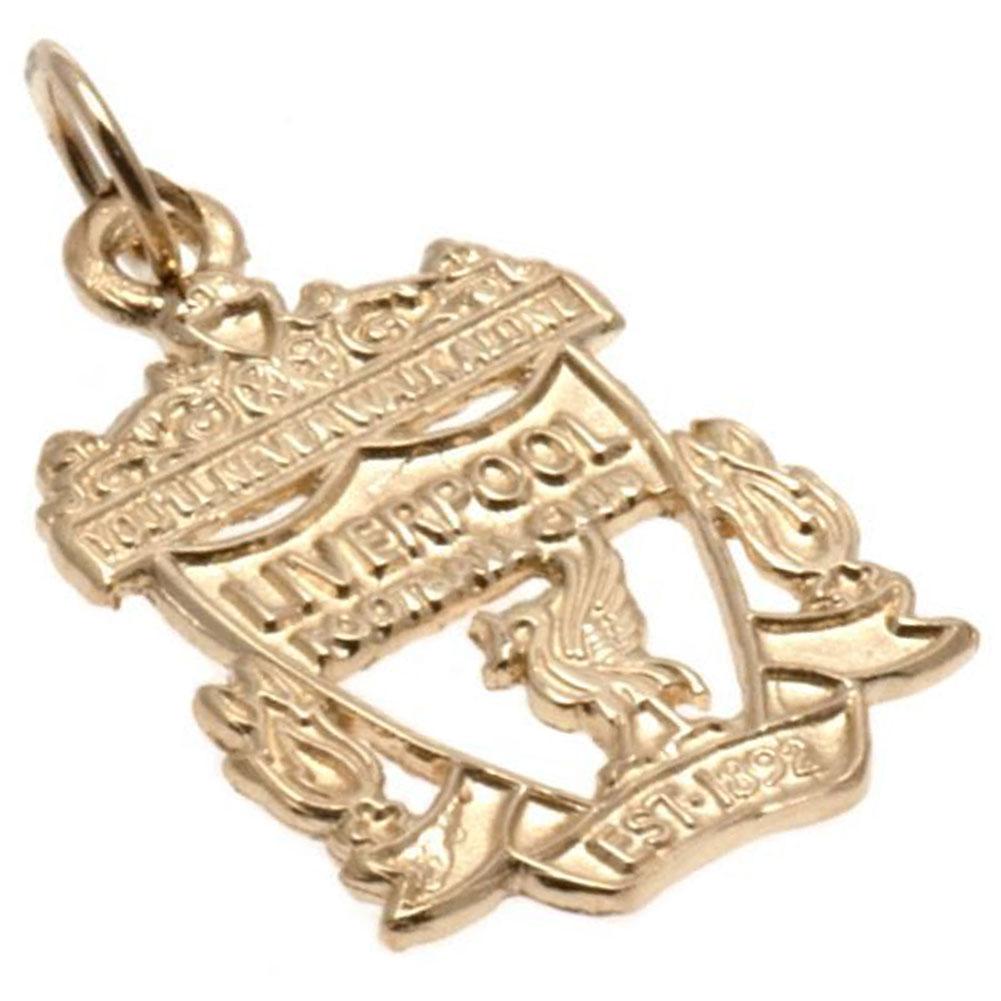 Liverpool FC Medium 9ct Gold Pendant Crest
