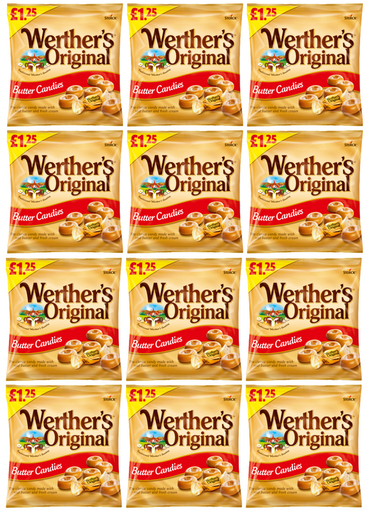 12 x Werthers Butter Candy Bag - 110Gm