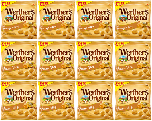 12 x Werthers Creamy Filling Bag - 110Gm