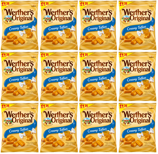 12 x Werthers Creamy Toffee Bag - 110Gm