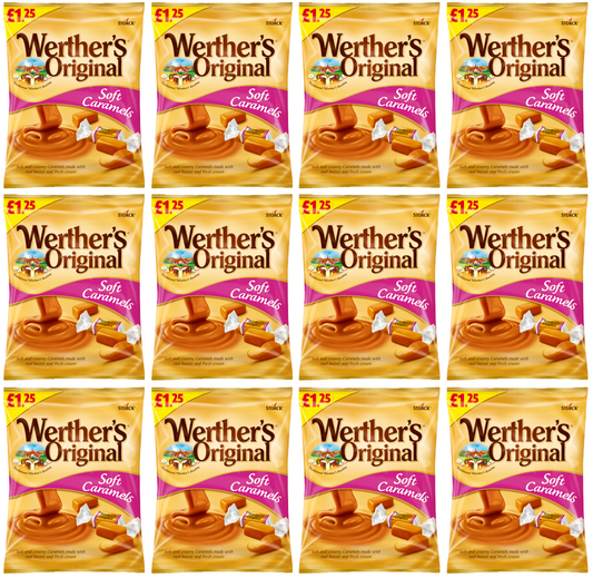 12 x Werthers Soft Caramels Bag - 110Gm