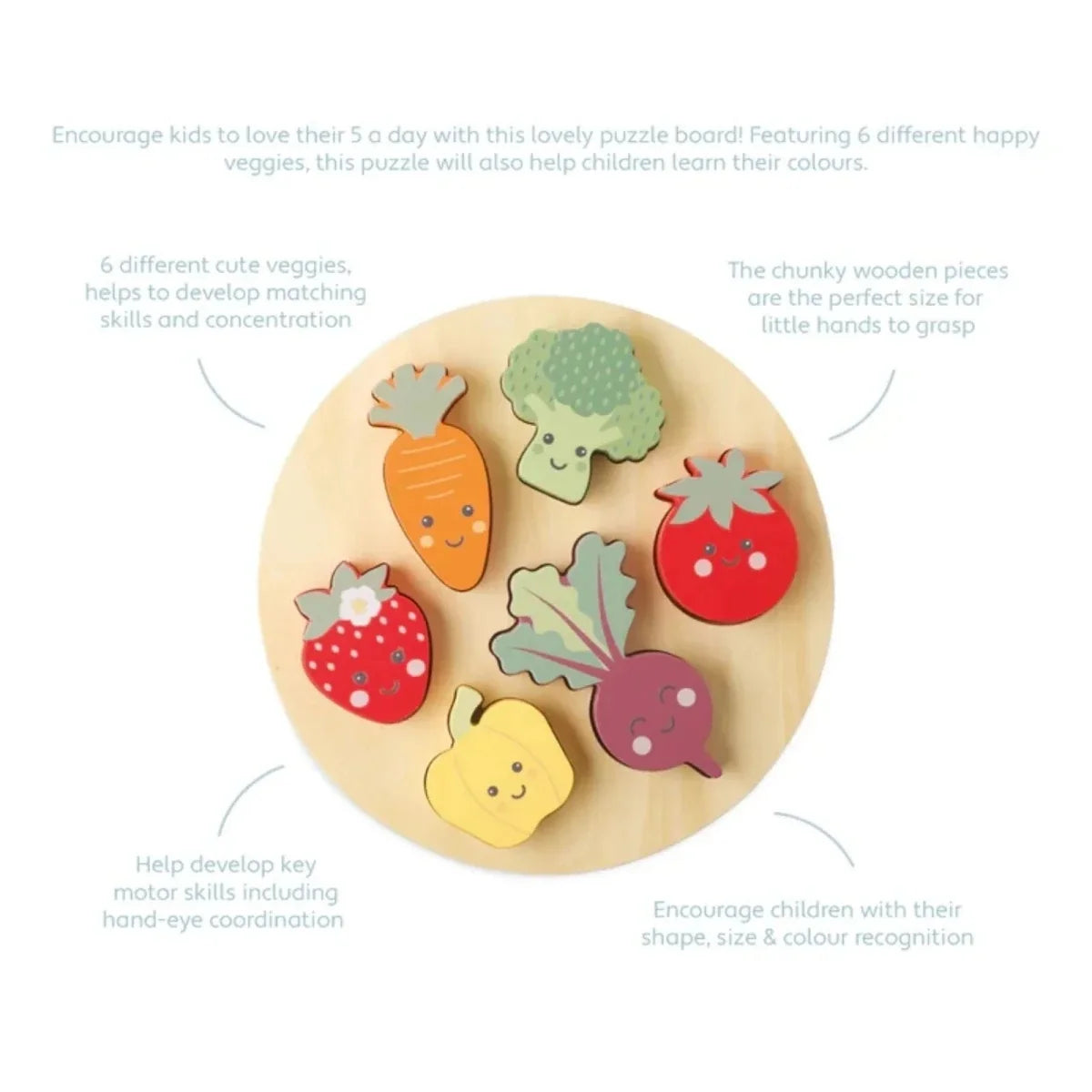 Orange Tree Toys Happy Veggies Puzzles