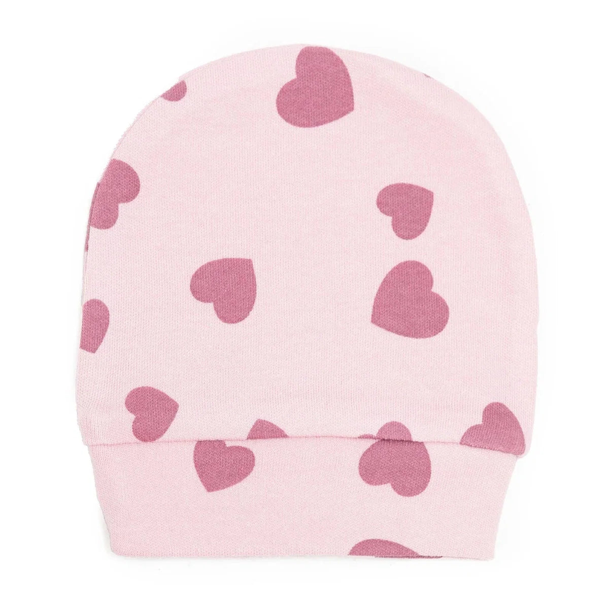 HelloBaby Girls Body-Footed Bottom-Hat Heart Crew Neck Long Leg Long Sleeve - Pink