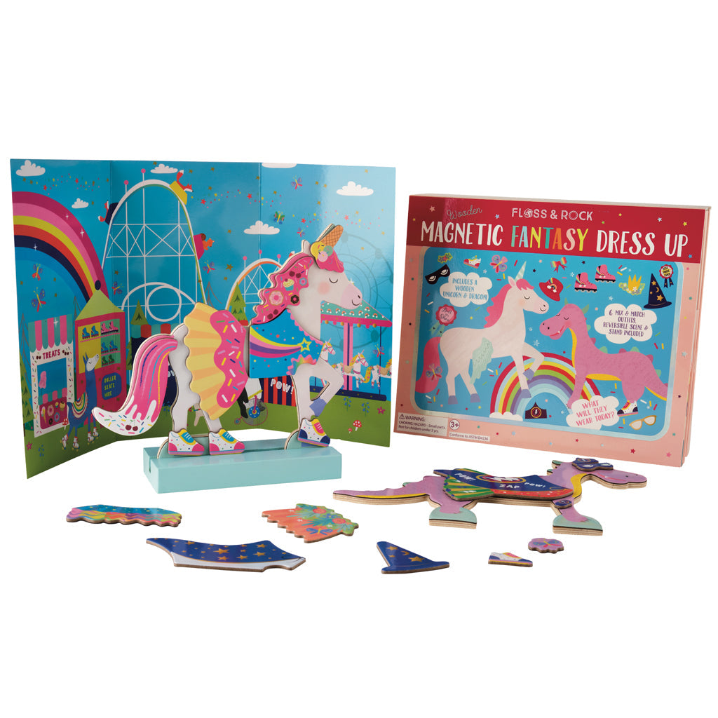 Wooden Magnetic Dress Up - Fantasy Pets