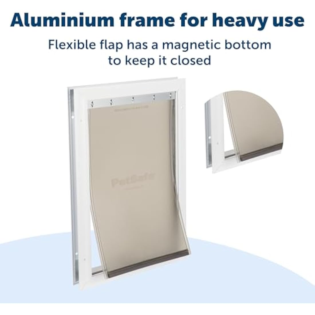 Staywell PetSafe, Aluminium Pet Door, Solid Design, Easy Install, For Pets Up To 7 kg - (Small),White