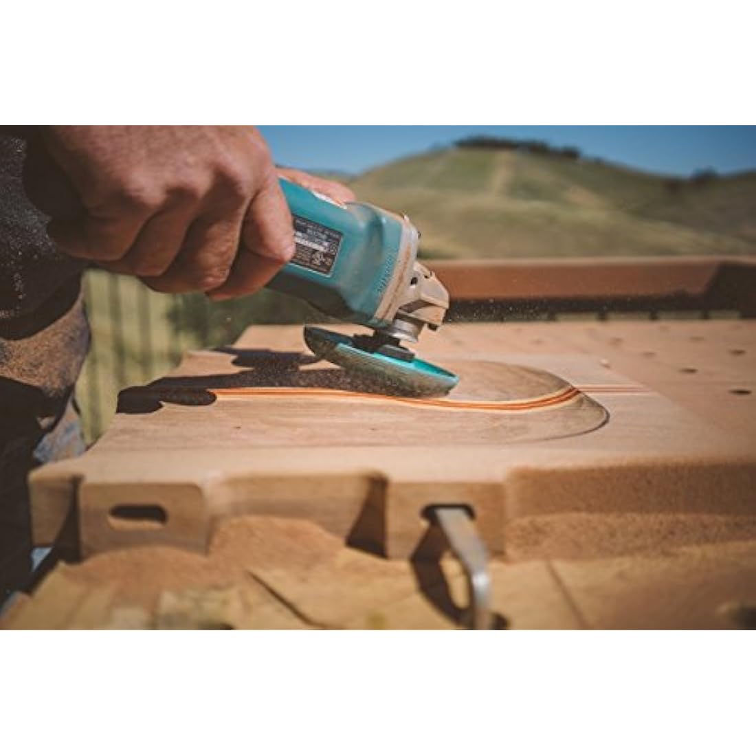 Kutzall Original Shaping Dish - Fine, 4-1⁄2" (114.3mm) Dia. X 7⁄8" (22.2mm) Bore - Woodworking Angle Grinder Attachment for DeWalt, Bosch, Milwaukee, Makita. Abrasive Tungsten Carbide, DW412O230